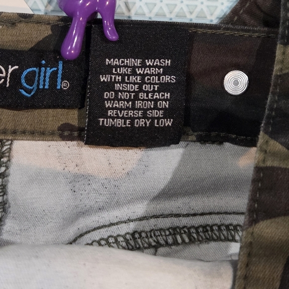 Cover Girl Camo Print Adjustable & Removeable Straps Jumpsuit Size 11/12 NWT - Picture 9 of 10